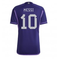 Pánský Fotbalový dres Argentina Lionel Messi #10 MS 2022 Venkovní Krátký Rukáv